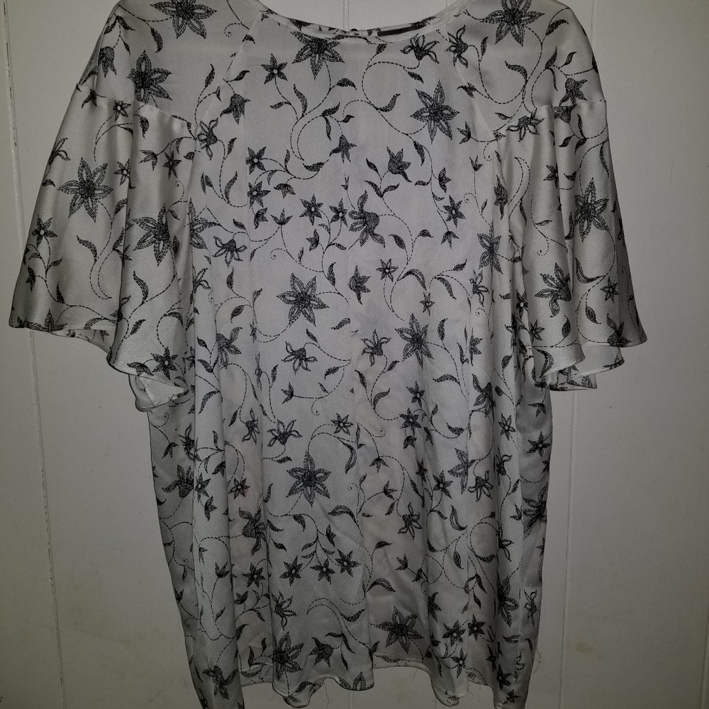 Vince Camuto Plus Size Sheer Blouse